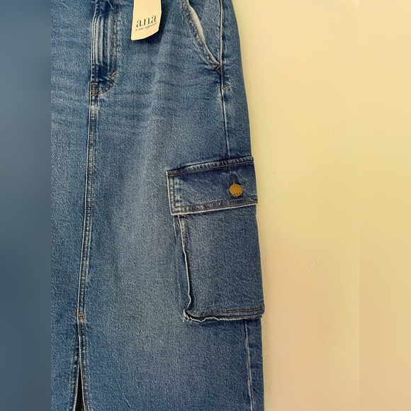 a.n.a Blue Denim Skirt Casual Style - Picture 3 of 7